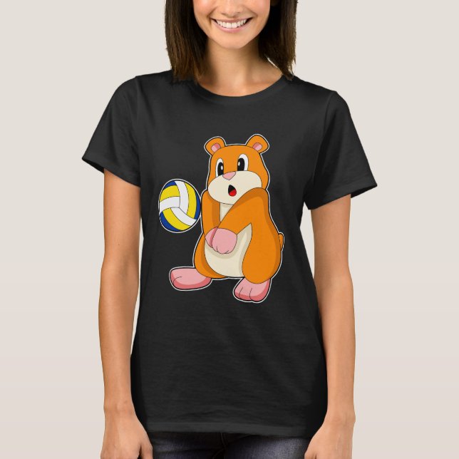 Camiseta Voleibol de Hamster (Anverso)