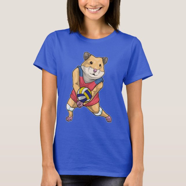 Camiseta Voleibol de Hamster (Anverso)