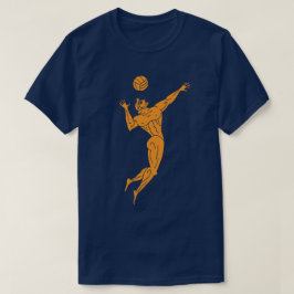 Camiseta Voleibol de los antiguos olímpicos modernos oscuro