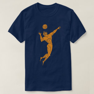 Camiseta Voleibol de los antiguos olímpicos modernos oscuro