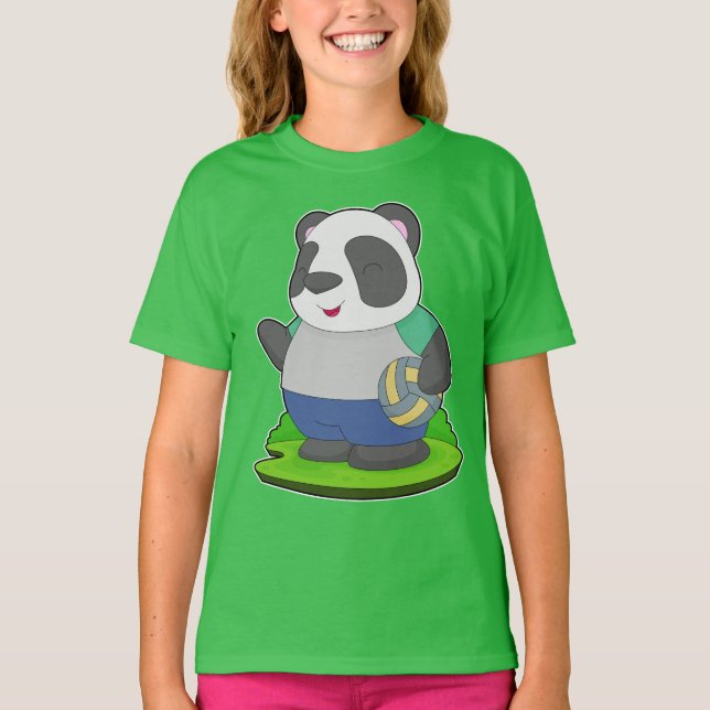 Camiseta Voleibol de Panda (Anverso)