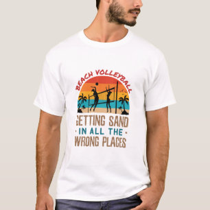 Camiseta Voleibol de playa que se vuelve arena en todos los