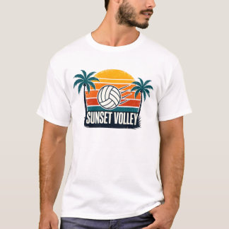 Camiseta Voleibol de puesta de sol