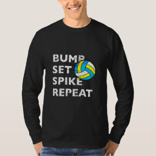 Camiseta Voleibol de repetición de juego de golpes Spike