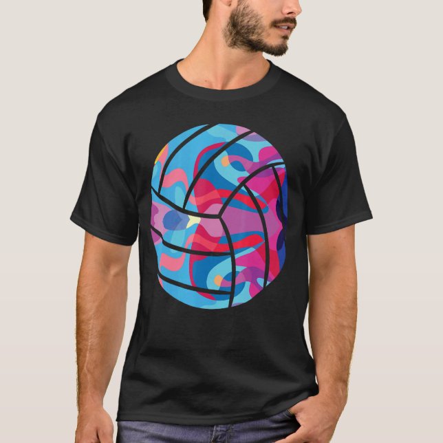 Camiseta Voleibol de voleibol Colorful Graphic (Anverso)