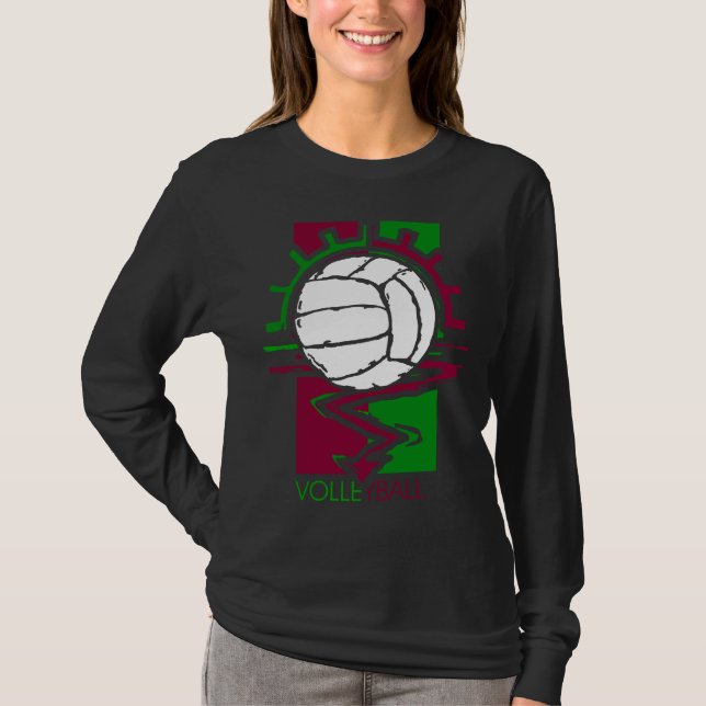Camiseta Voleibol del vintage (Anverso)