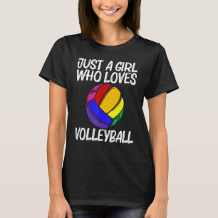 Camiseta Voleibol divertido para Chicas Mujeres Deportes De