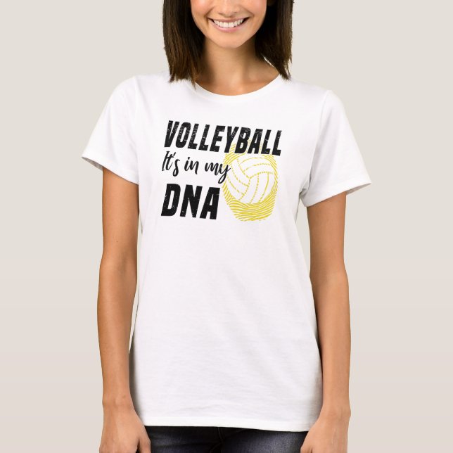 Camiseta Voleibol DNA Volleyball Player Love Ball (Anverso)