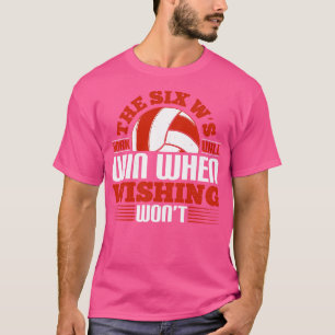 Camiseta Voleibol El Trabajo De Las Seis Olas Ganará