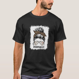 Camiseta Voleibol en sangre Mawmaw Messy Bun Mawmaw Life M