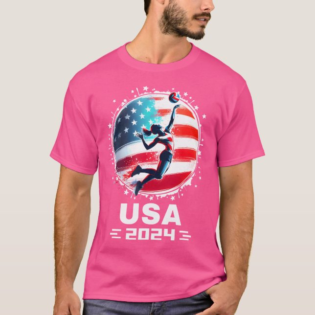 Camiseta Voleibol Equipo Estadounidense 2024 Para Voleibol (Anverso)