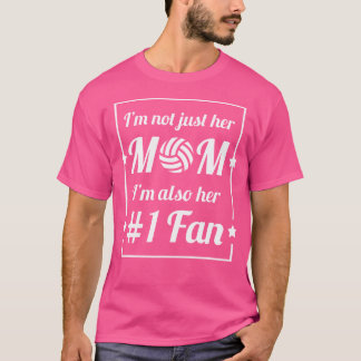 Camiseta Voleibol femenino Voleibol Mom 1 Fan Cute