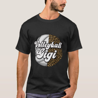 Camiseta Voleibol Gigi Leopardo Abuela Gigi De Un Voleibol