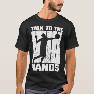 Camiseta Voleibol Hablar Con La Vintage Retro Manos 2