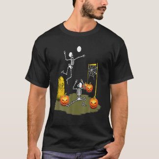Camiseta Voleibol Halloween Volleyween Skeleton