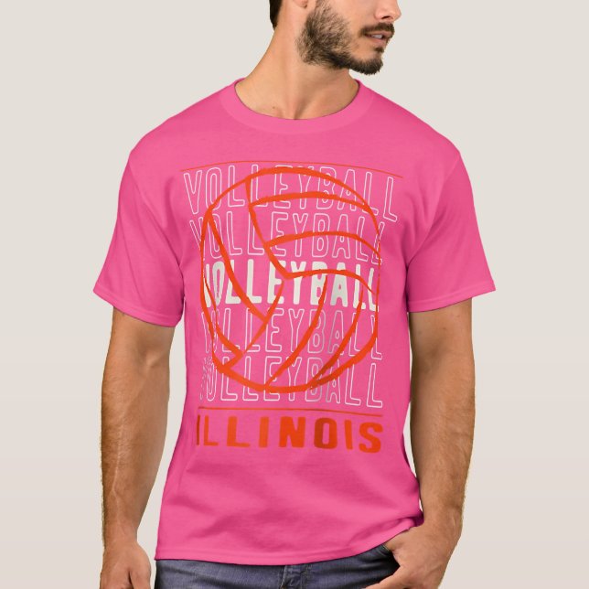 Camiseta Voleibol Illinois Béisbol (Anverso)