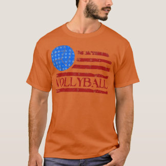 Camiseta Voleibol impreso de regalo de voleibol de bandera