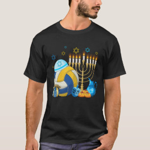 Camiseta Voleibol judío Menorah Hanukkah Chanukah Sport