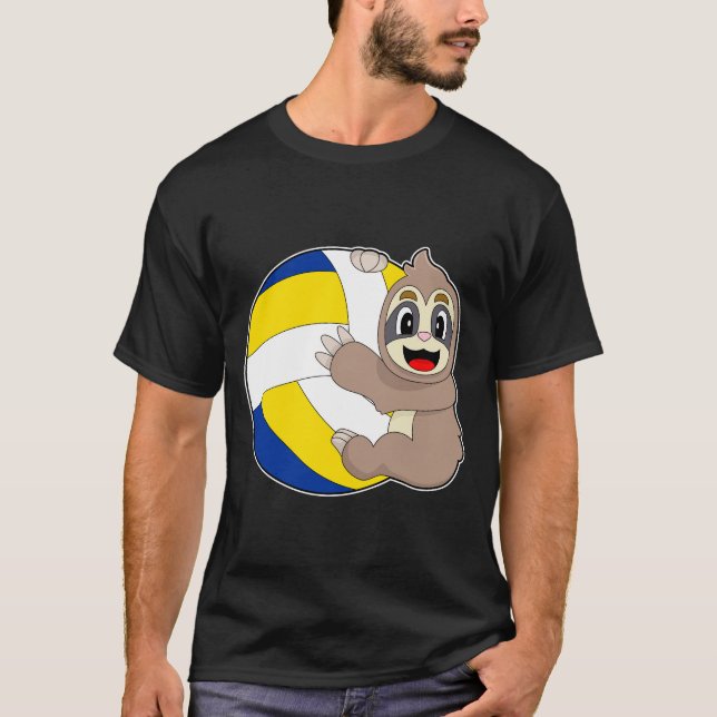 Camiseta Voleibol jugador de eslogan (Anverso)