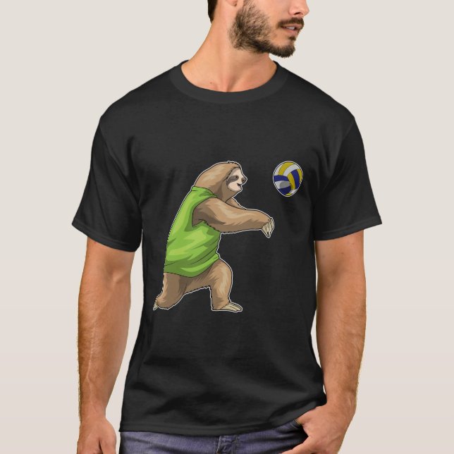 Camiseta Voleibol jugador de eslogan (Anverso)