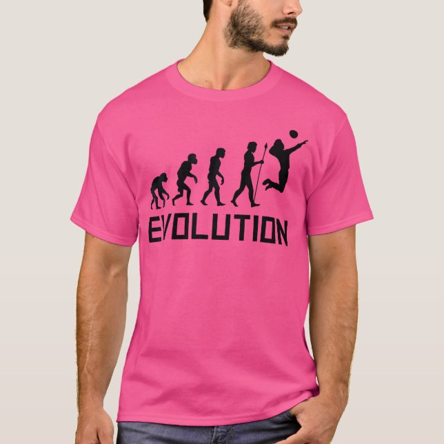 Camiseta Voleibol jugador de voleibol Evolution Funny Volle (Anverso)