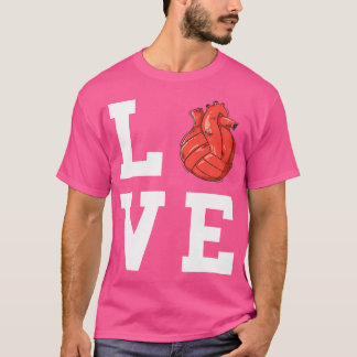Camiseta Voleibol Love Heart Voleibol Jugador de Voleibol B
