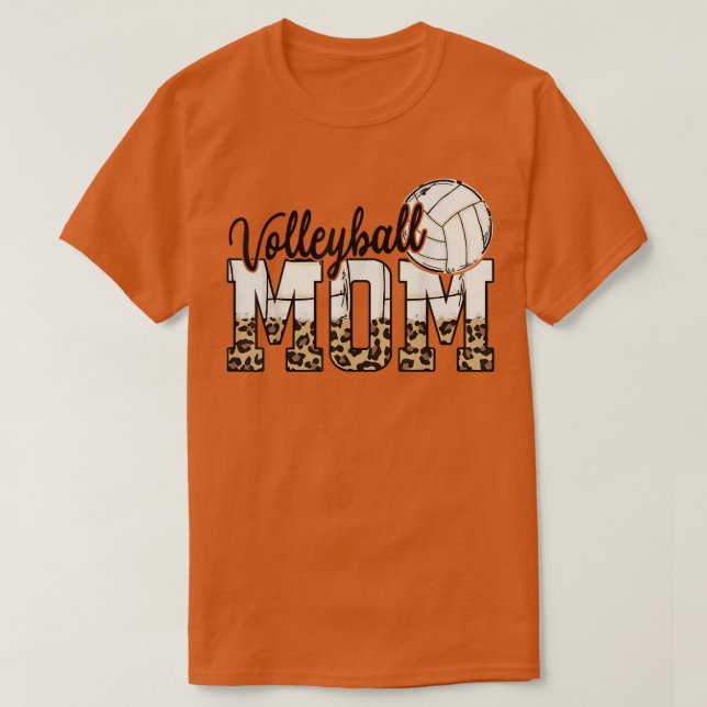 Camiseta Voleibol Mamá Leopard Beach Volley Día de la Madre (Diseño del anverso)