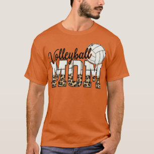 Camiseta Voleibol Mamá Leopard Beach Volley Día de la Madre