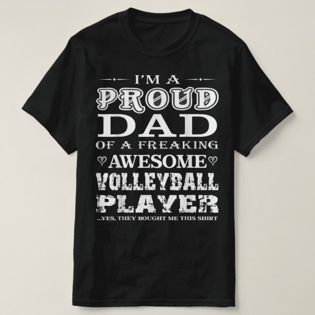 Camiseta Vóleibol masculino Soy un regalo orgulloso de papá (Diseño del anverso)