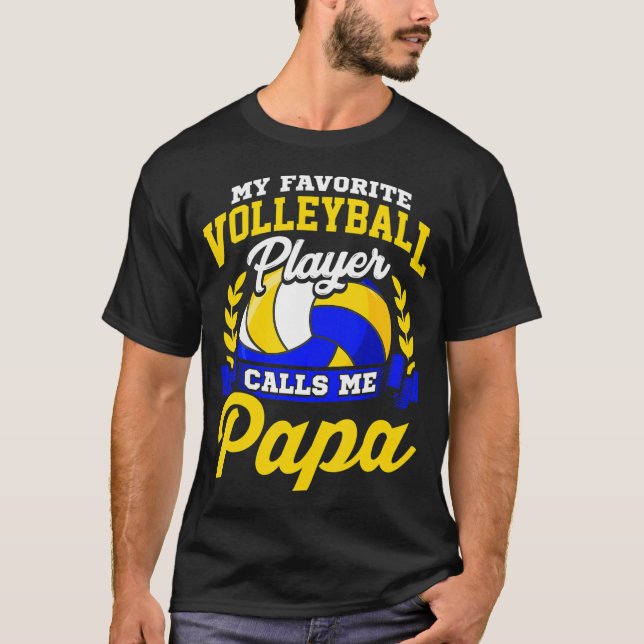 Camiseta Voleibol me llama mi jugador favorito de voleibol (Anverso)