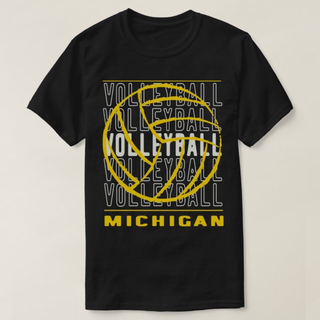 Camiseta Voleibol Michigan (Diseño del anverso)