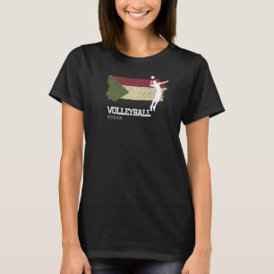 Camiseta Voleibol mujeres de la bandera de Sudán Chicas de 
