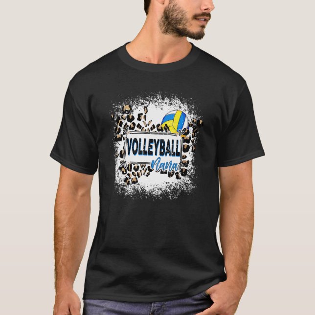 Camiseta Voleibol Nana leopard juego de voleibol blanqueado (Anverso)