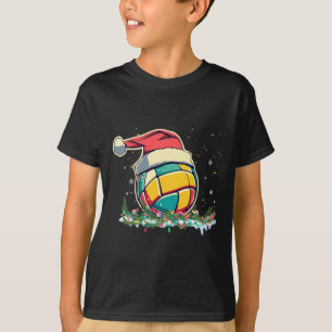 Camiseta Voleibol navidad Con Santa Para Niños Hombres Navi