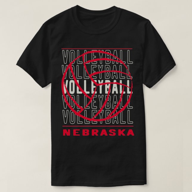 Camiseta Voleibol Nebraska (Diseño del anverso)