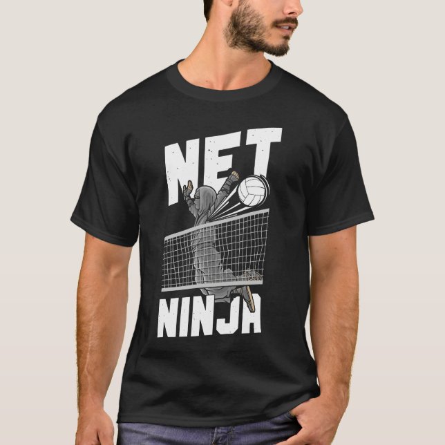 Camiseta Voleibol Net Ninja Ninja Vintage (Anverso)