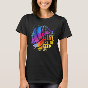 Camiseta Voleibol Para Chicas Adolescentes Escuela de Volei