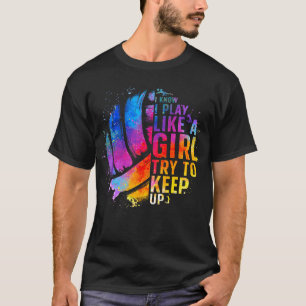 Camiseta Voleibol Para Chicas Adolescentes Escuela de Volei