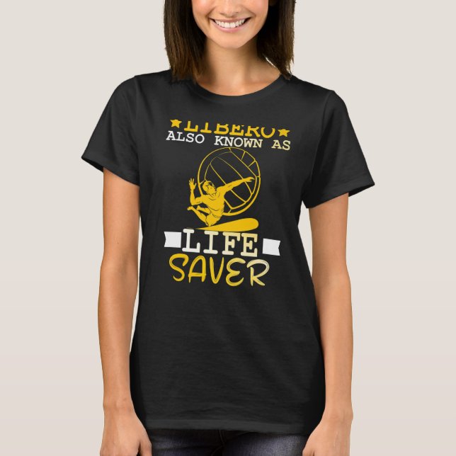 Camiseta Voleibol Para Hombres Y Mujeres Libero También Con (Anverso)
