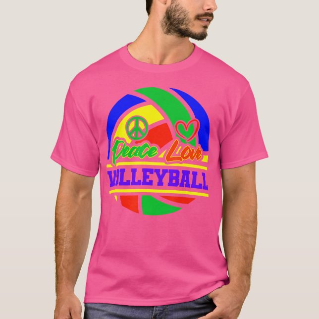 Camiseta Voleibol Peace Love Beach Voleibol (Anverso)