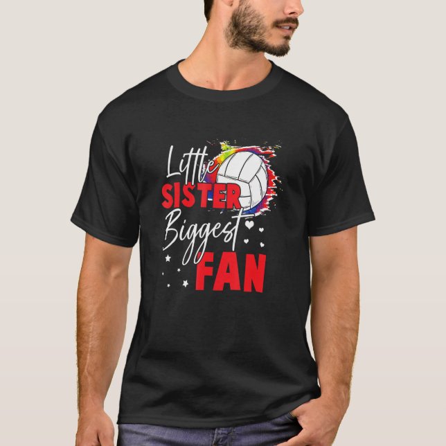 Camiseta Voleibol Pequeña Hermana Mayor Voleibol Si (Anverso)
