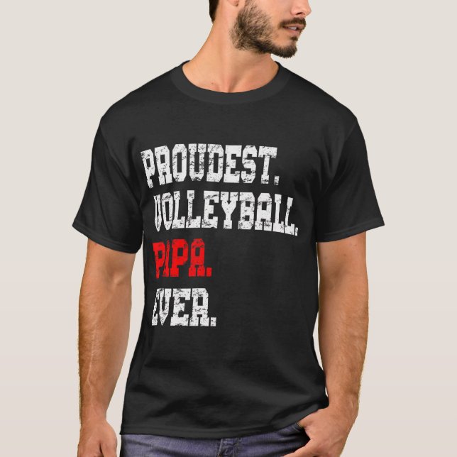 Camiseta Voleibol personalizado Papa Mejor Papa (Anverso)