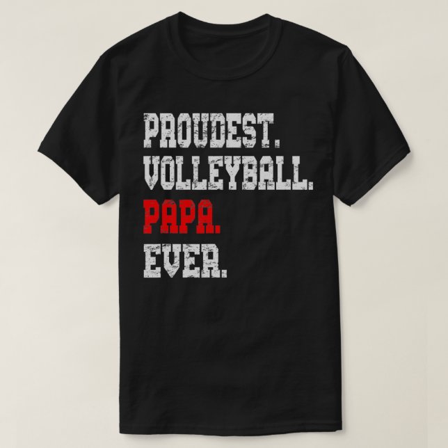 Camiseta Voleibol personalizado Papa Mejor Papa jamás regal (Diseño del anverso)