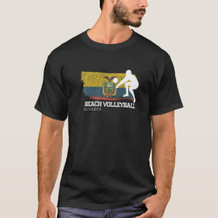 Camiseta Voleibol playa Bandera de Ecuador Juego de Voleibo