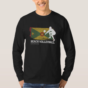 Camiseta Voleibol playa Bandera de Granada Ama el voleibol