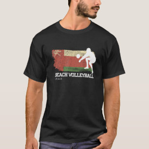 Camiseta Voleibol playa Bandera Omán Amor Voleibol