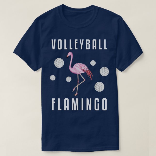 Camiseta Voleibol playa Flamingo rosa (Diseño del anverso)