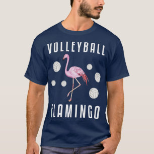 Camiseta Voleibol playa Flamingo rosa
