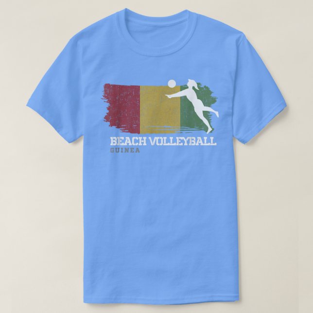 Camiseta Voleibol playa mujeres Guinea Bandera Voleibol Gir (Diseño del anverso)