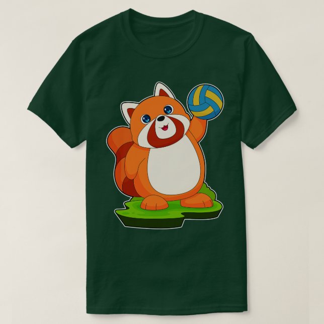 Camiseta Voleibol Red Panda (Diseño del anverso)